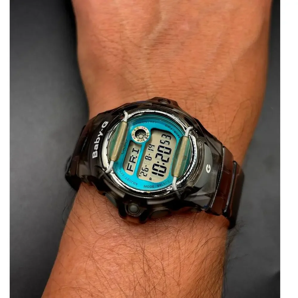 Casio Baby-G BG-169R-8B Translucent Gray Digital Data Bank 200M Women’s Watch